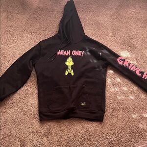 Black Hoodie with Grinch Design